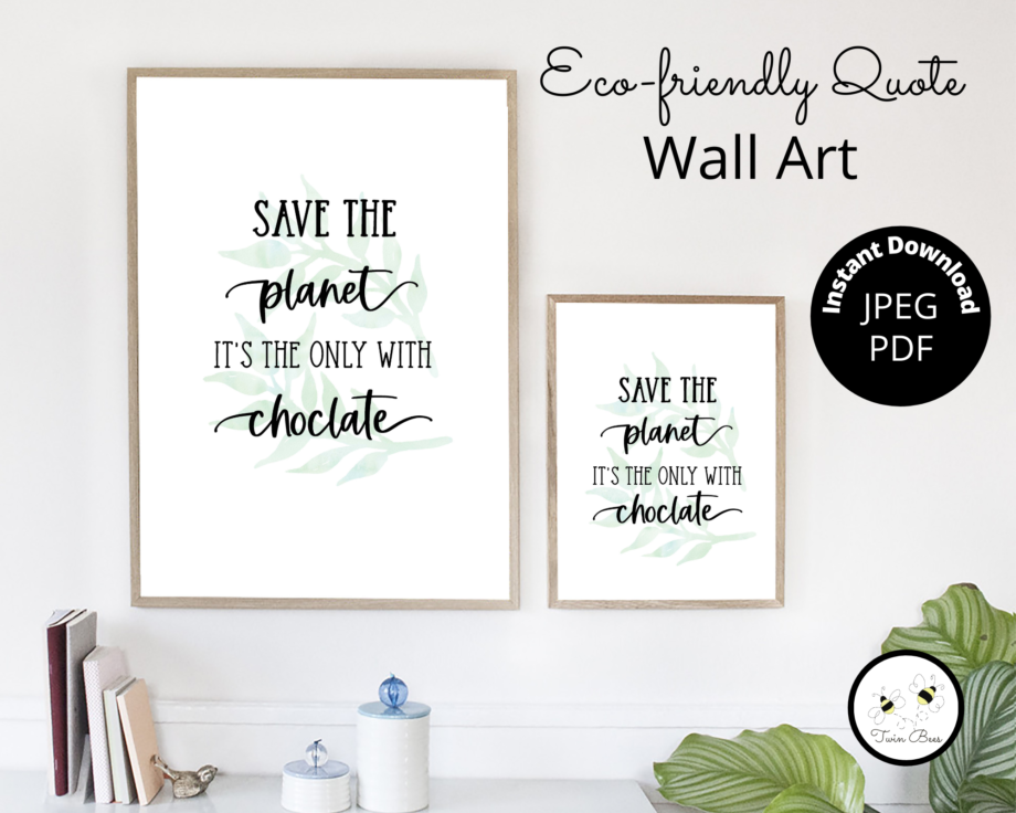 save the planet Wall Art