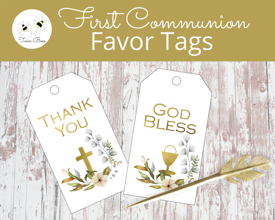 Image of First Communion Gift Tags