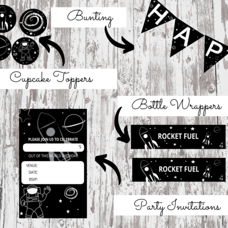 Space Birthday Party Bundle