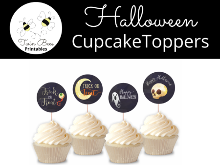 Image of dark Halloween cupcake toppers