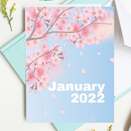 2022 Dated Planner in pink and blue