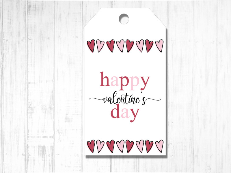 Kids Valentines Day Gift Tags